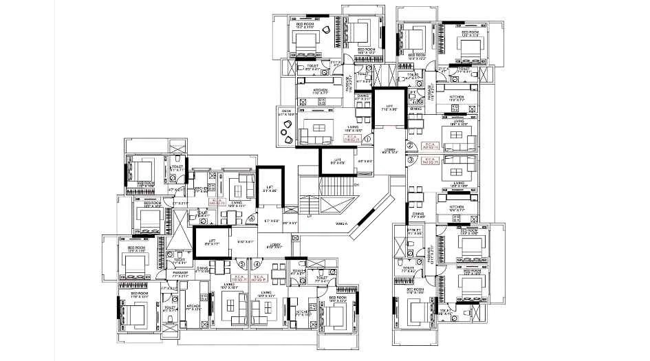 Codename Elevated Living Veena Krishna Nagar Borivali West Floor Plan